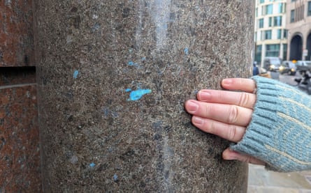 Stone column in the City of London