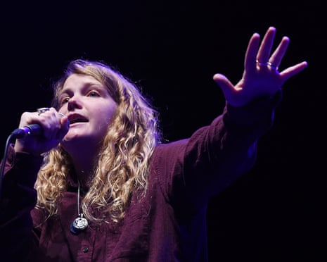 Kate Tempest Performs In Brighton<br>BRIGHTON, ENGLAND - MAY 06: Guest Director of Brighton Festival 2017 Kate Tempest performs live on stage at Brighton Dome on May 6, 2017 in Brighton, England. (Photo by Tabatha Fireman/Redferns)