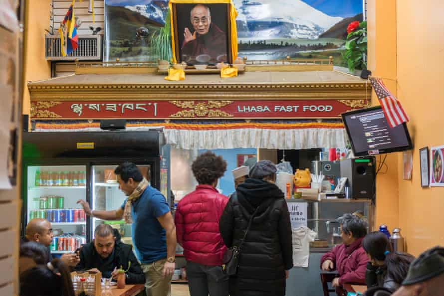 A Tibetan edifice successful the Jackson Heights neighbourhood of Queens, New York.