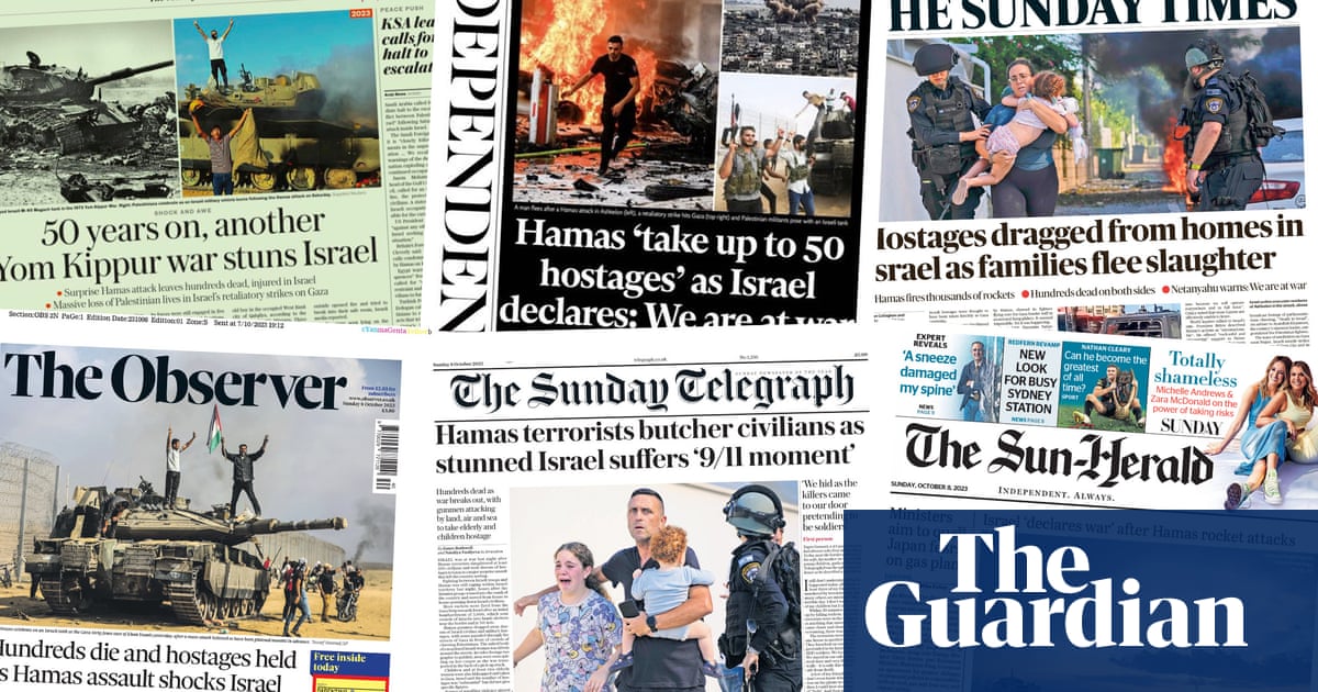 'Israel declares war': What the papers say about the surprise Hamas attack and its aftermath