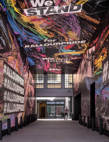 Wall art in the Outernet.