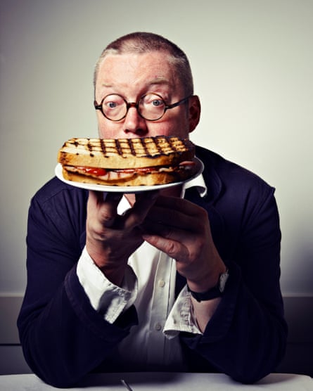 Fergus Henderson with the St John bacon sandwich.