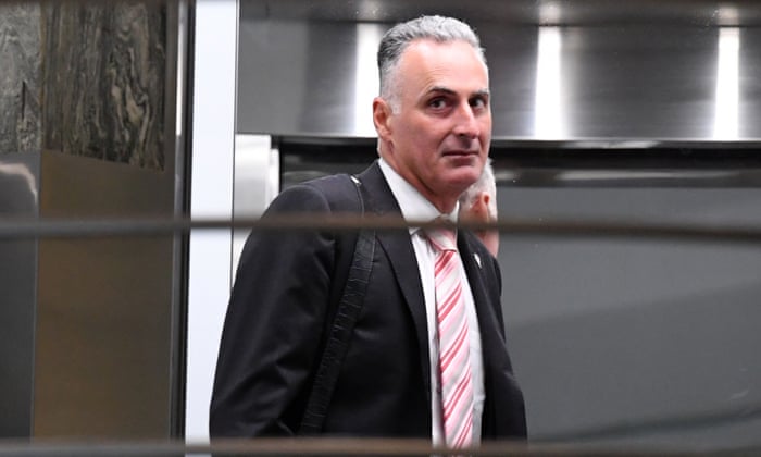 John Sidoti leaves an Independent Commission Against Corruption inquiry in April 2021.