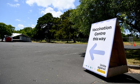 A general view of the new drive-through COVID-19 vaccination centre