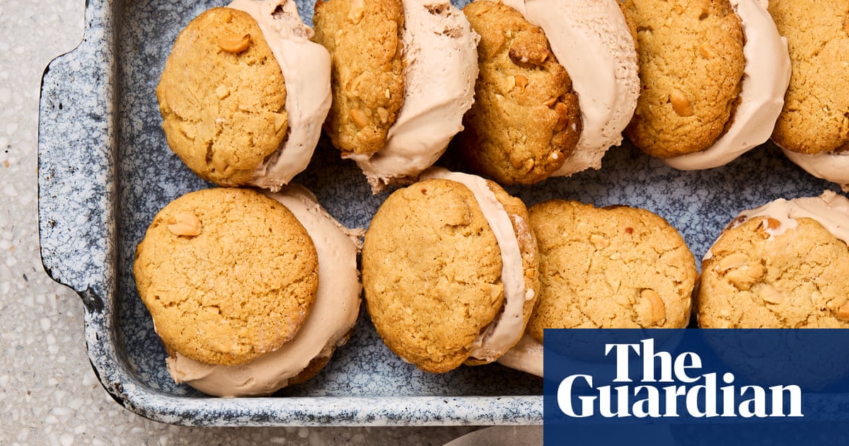 Meera Sodha's recipe for no-churn malted ice-cream and peanut cookie sandwiches | Meera Sodha recipes