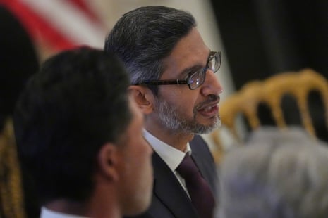 Google’s chief executive, Sundar Pichai, sat at Donald Trump’s table at a dinner for Japan’s prime minister, Sanae Takaichi, at the White House on Thursday.