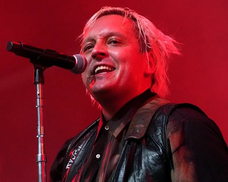 Win Butler of Arcade Fire performing onstage during the Coachella Valley music festival in California in April 2022
