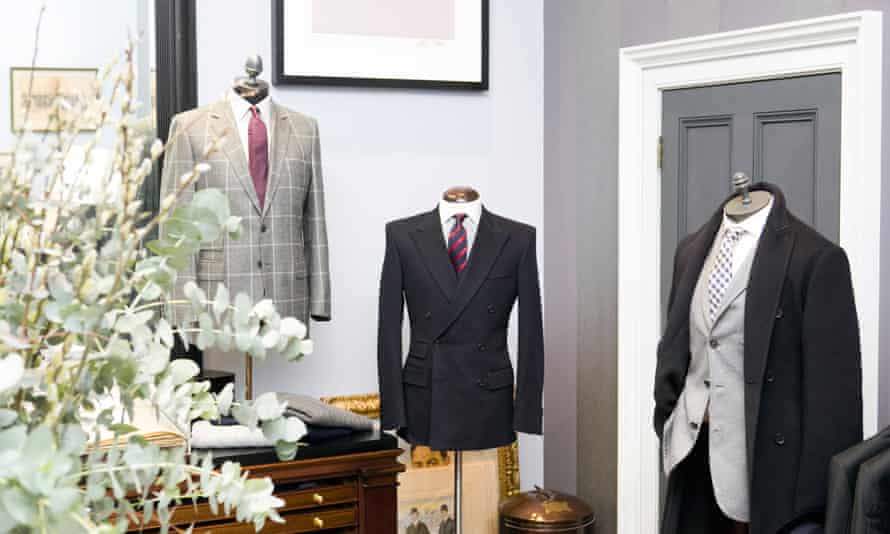 Inside Gieves and Hawkes on Savile Row, London.