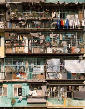 Caged Balconies, Hong Kong, 1990All captions here are taken from City of Darkness, published by Watermark UK, photographs by Greg Girard and Ian Lambot