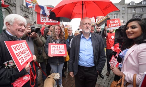 Labour leader Jeremy Corbyn campaigns in Aberdeen on 11 June.