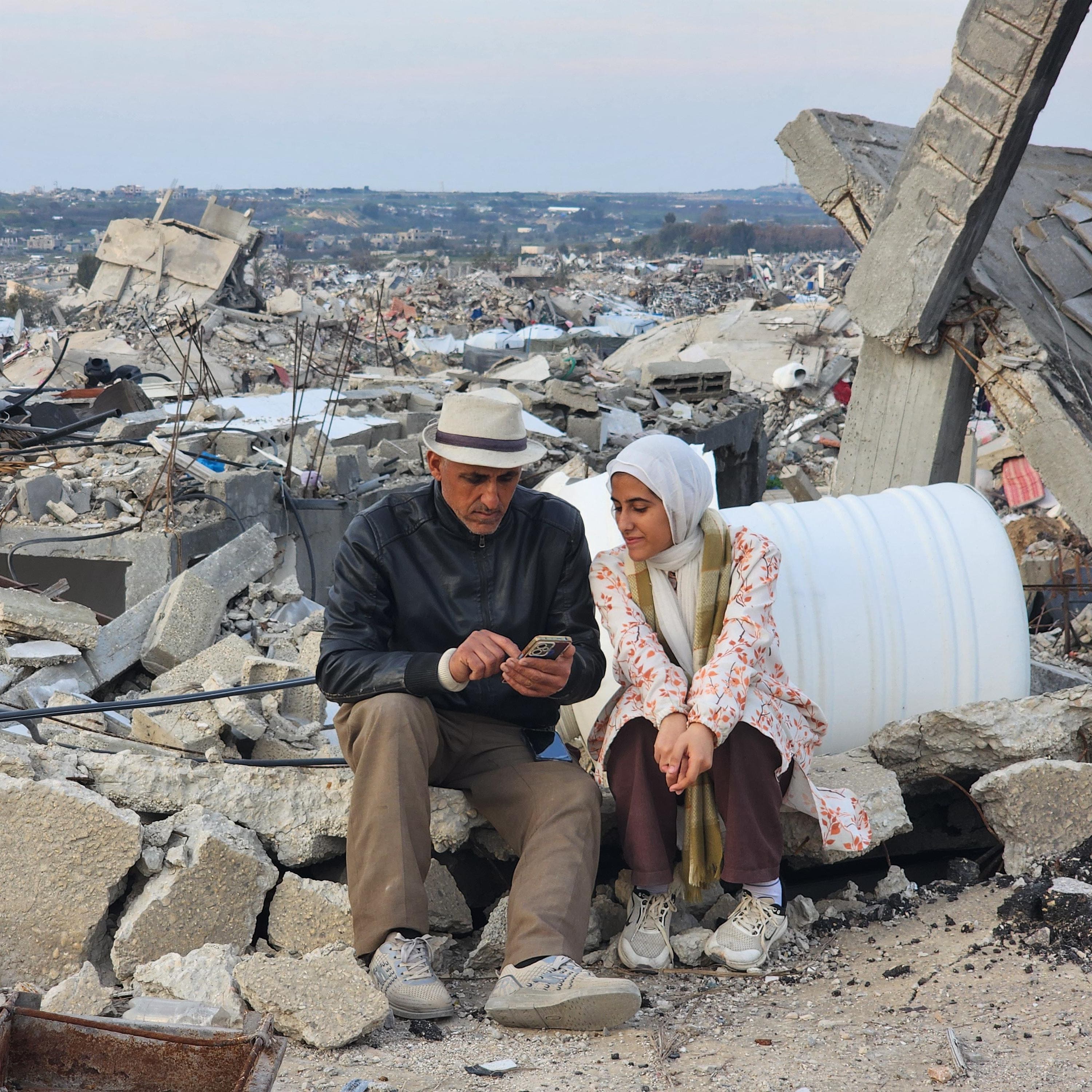Escaping Gaza City, while reporting on its destruction