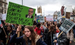 UK Students Strike Against Climate Change
LONDON, ENGLAND - MARCH 15: Students take part in a student climate protest on March 15, 2019 in London, England. Thousands of pupils from schools, colleges and universities across the UK will walk out today in the second major strike against climate change this year. Young people nationwide are calling on the Government to declare a climate emergency and take action. Similar strikes are taking place around the world today including in Japan and Australia, inspired by 16-year-old Greta Thunberg who criticised world leaders at a United Nations climate conference. (Photo by Jack Taylor/Getty Images)