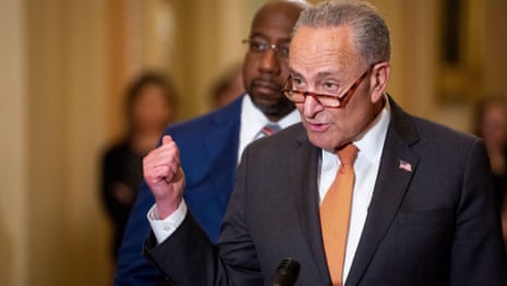 Democrats present united front in For the People Act vote – video