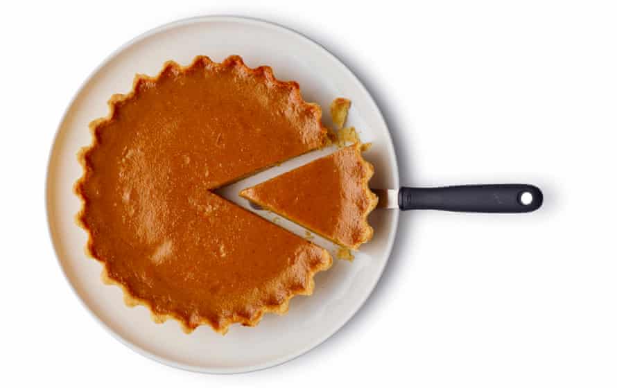 A creamy classic: pumpkin pie – show here is Felicity Cloake’s version.