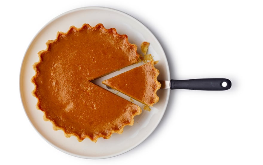 A creamy classic: pumpkin pie – show here is Felicity Cloake’s version.