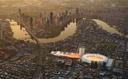 Brisbane'deki Gabba Spor Stadyumu'nun yeniden geliştirilmesine yönelik tasarımlar, 2032 Olimpiyatları öncesinde ortaya çıktı.