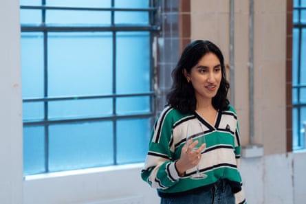 Ambika Mod in rehearsals for Porn Play.