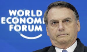 Jair Bolsonaro at the World Economic Forum in Davos,