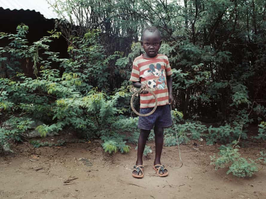 A boy in Kakuma refugee camp, in Kenya.