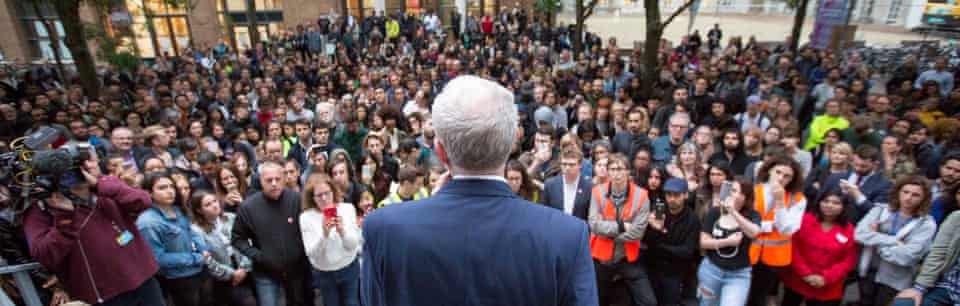 Momentum event at SOASLabour leader Jeremy Corbyn speaking at a Momentum event at the School of Oriental and African Studies (SOAS) in central London. PRESS ASSOCIATION Photo. Picture date: Wednesday June 29, 2016. See PA story POLITICS Labour. Photo credit should read: Rick Findler/PA Wire