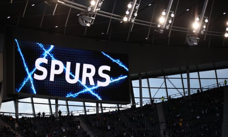 Tottenham’s stadium during Wednesday’s match against Aston Villa.