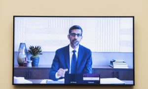 Alphabet chief Sundar Pichai on the call.