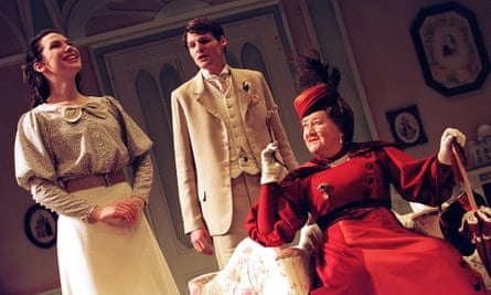 Routledge with Sarah Kants and Theo Fraser Steele in The Importance of Being Earnest at the Savoy theatre, 2001.