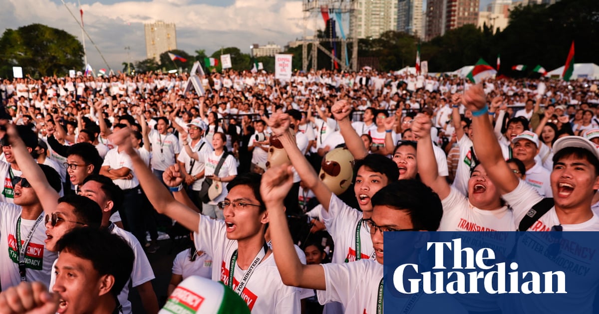 ‘There is so much corruption’: hundreds of thousands protest in Manila over missing flood funds