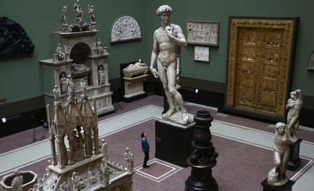 Signal … a five-metre-high cast of Michelangelo’s David in the V&amp;A’s Cast Court.