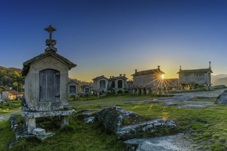 Granaries and stone storage sheds in Lindoso village Portgual