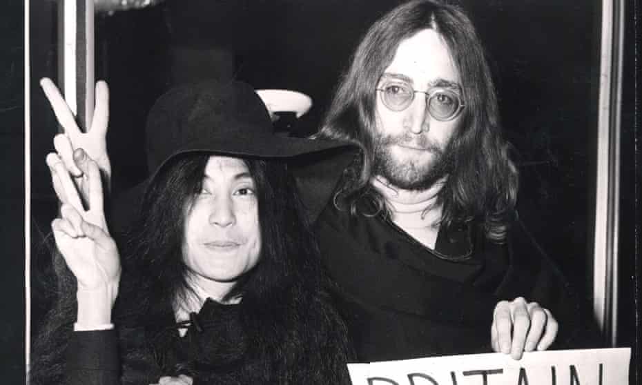 John Lennon and Yoko Ono, December 1969.