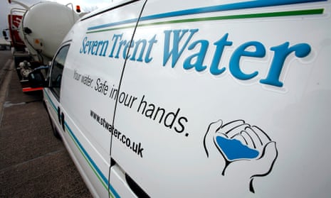 Severn Trent van showing the company insignia.