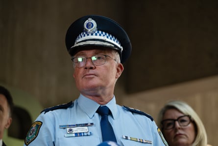New South Wales police commissioner Mal Lanyon at a press conference on October 8, 2026