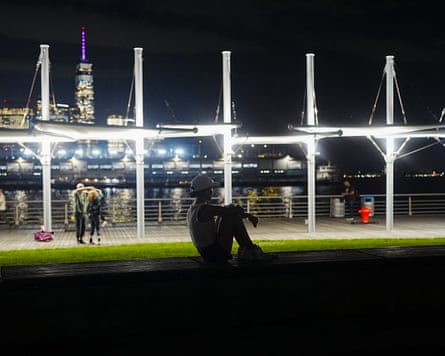 people walk at night