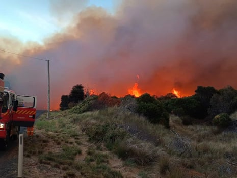 Vegetation fire at Dolphin Sands, Tasmania