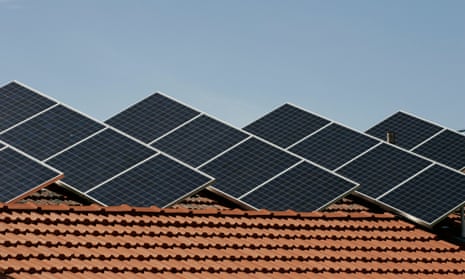 solar panels on rooftops