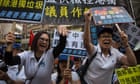 China bans Hong Kong pro-democracy politicians as crisis grows