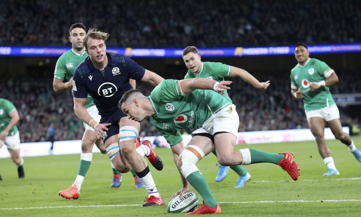 Ireland S Johnny Sexton Secures Hard Fought Victory Over Scotland Six Nations 2020 The Guardian