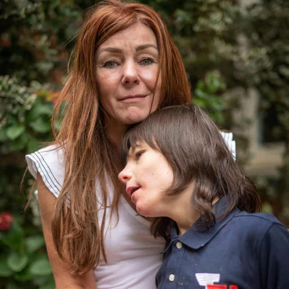 Charlotte Caldwell with her son Billy
