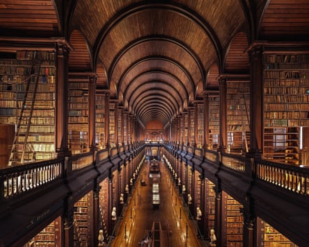 The Old Library, Trinity College Dublin where The Book of Kells is kept.