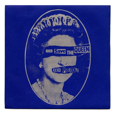 God Save the Queen by the Sex Pistols, with a sleeve design by Jamie Reid, was released in 1977.