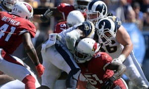 Rams running back Todd Gurley scored three touchdowns.