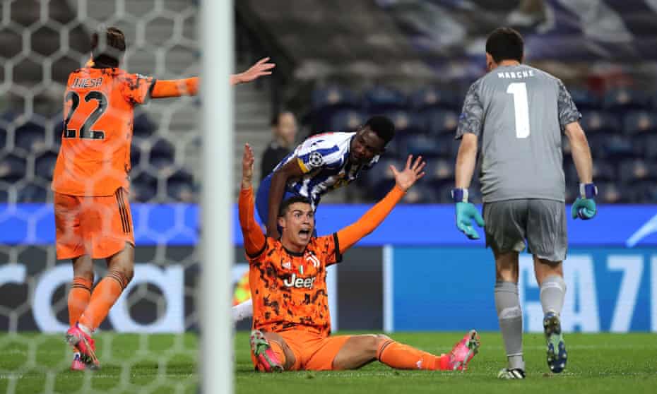 Cristiano Ronaldo (centre) had an off night for Juventus.