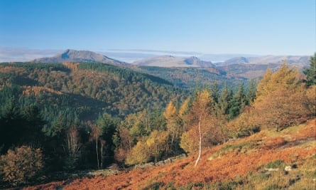 A view of Snowdonia national park from Betws-y-coed.