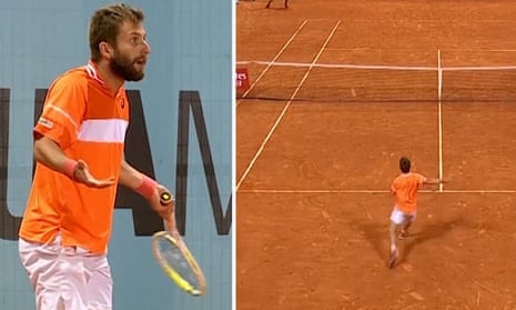 Unlucky Madrid Open match riddled with bizarre incidents – video