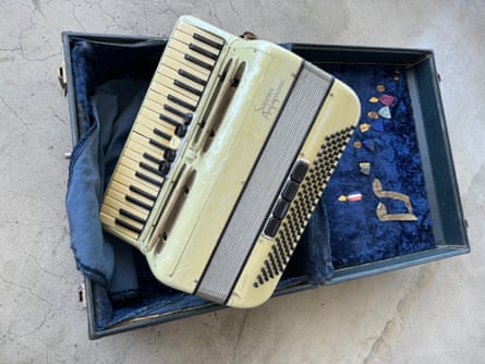 Stephen Prina’s accordion