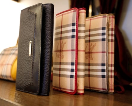 Accessories in the brand’s signature check.