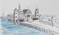 Drawing of Geelong Pier