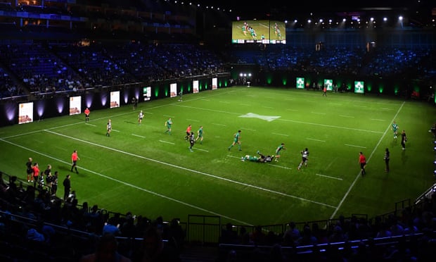 Ireland take on the Barbarians during the Rugby X at the O2 Arena.
