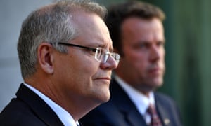 Prime minister Scott Morrison and Minister for Education Dan Tehan